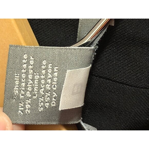 Ann Taylor Petites Margo Black Dress Pants 4P Polyester Viscose Dress Pants - Picture 3 of 10